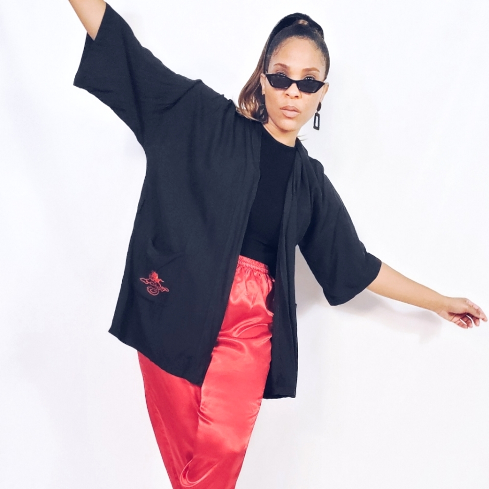 Embroidered Robe Jacket - Picture 3 of 10